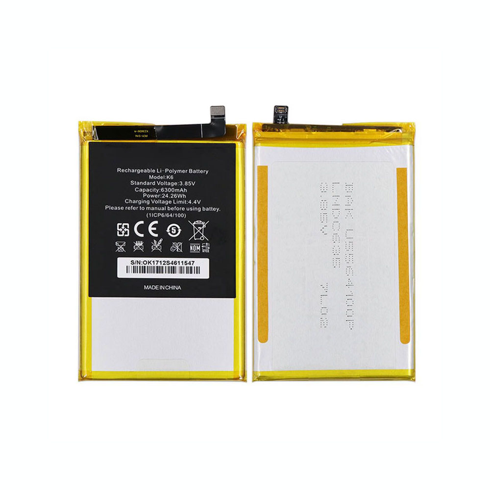 Batería para OUKITEL K3-PLUS-(1ICP6-67-oukitel-K6